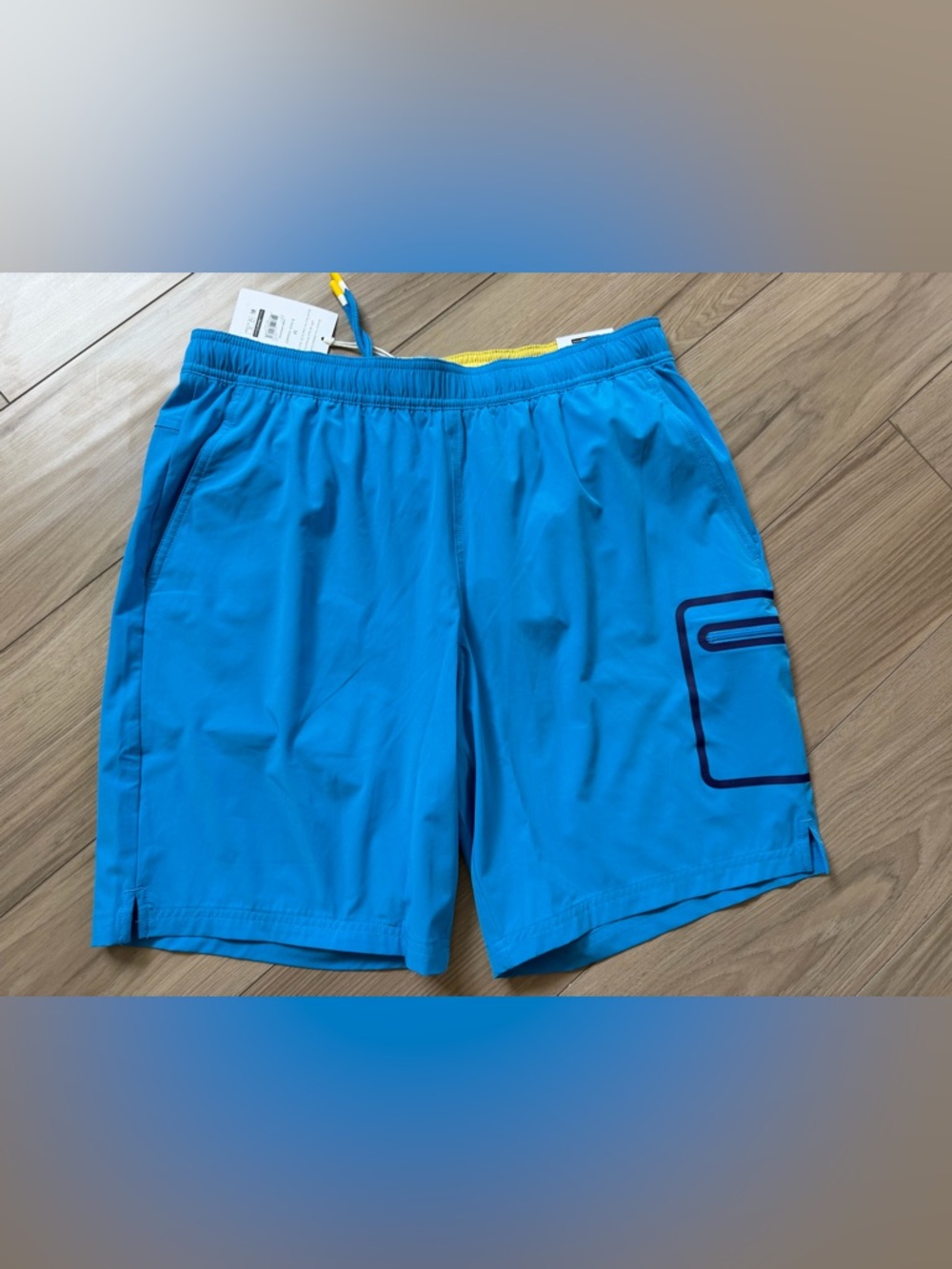NWT Bonobos Fielder Blue Hybrid Shorts Gym Hiking Mens Medium 9” Inseam Cargo